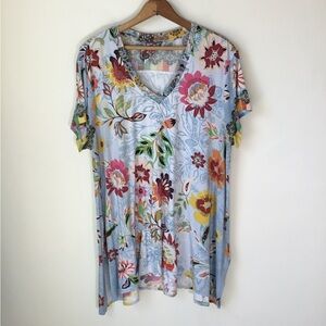 Johnny Was Floral Drape Relaxed Fit Tunic